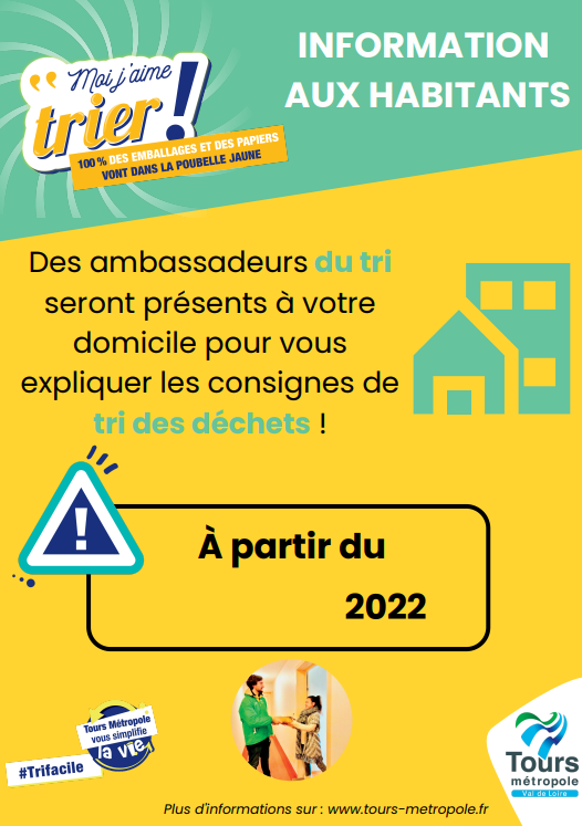 affiche campagne sensibilisation au tri des déchets