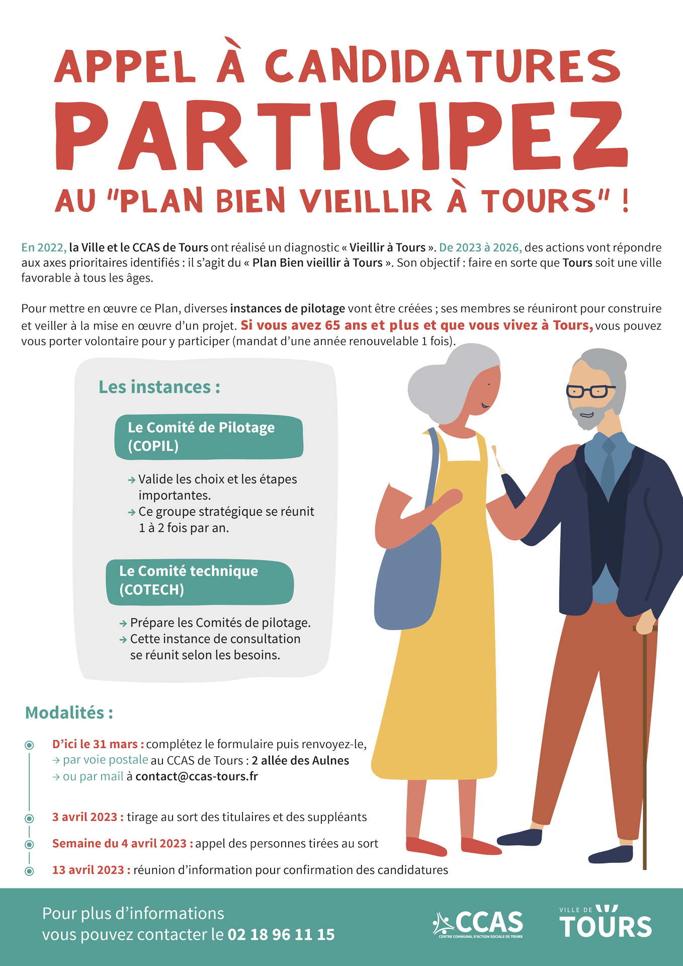 Affiche Plan Bien Vieillir à Tours